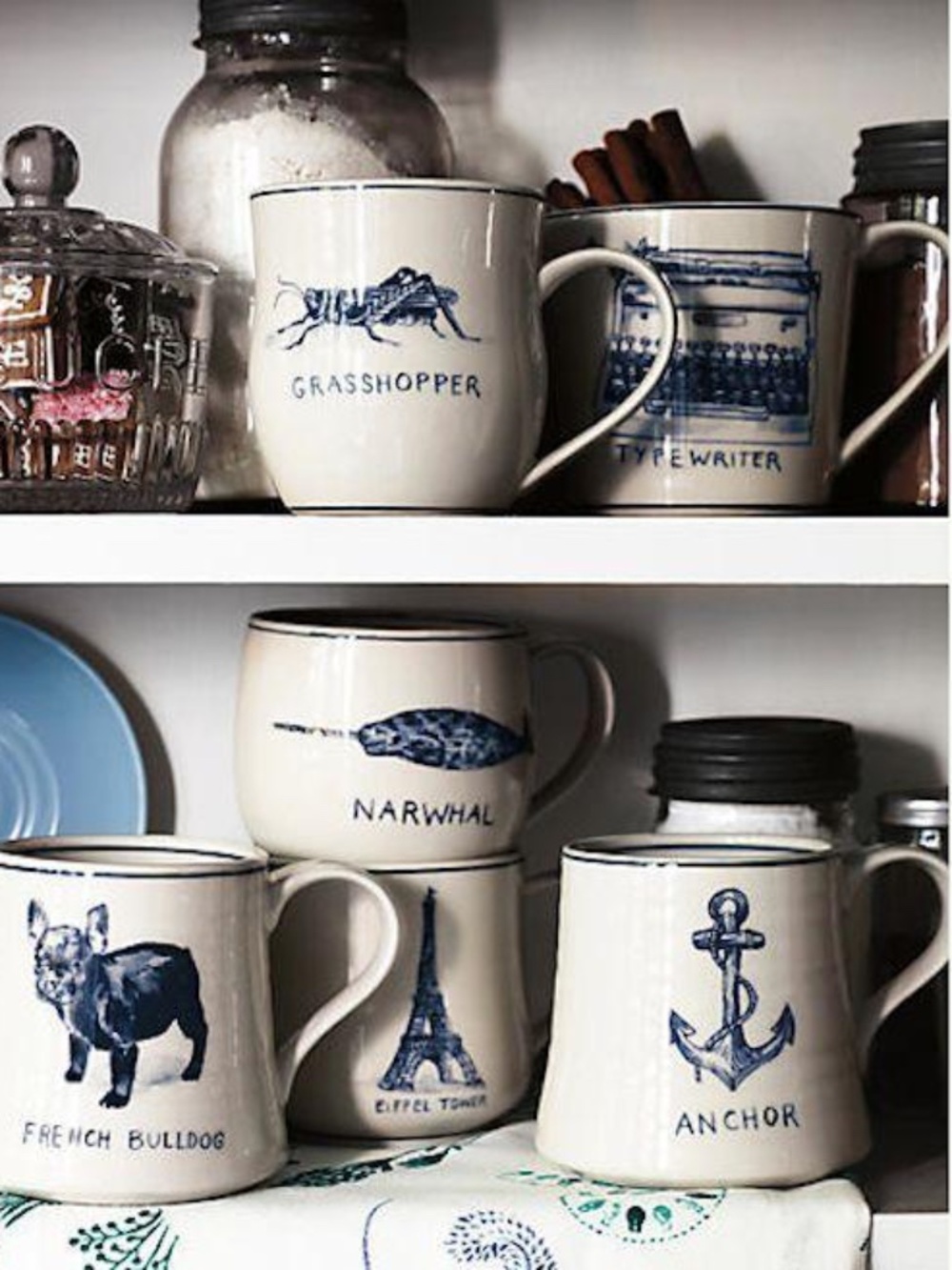 ANTHROPOLOGIE Molly Hatch Anchor Mug